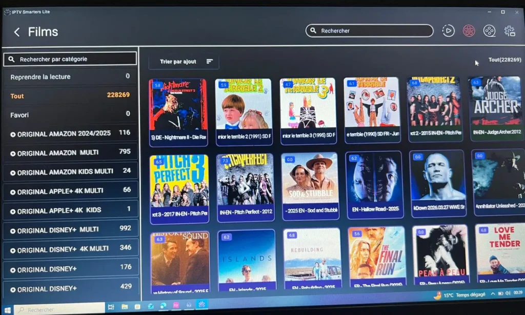 contenu iptv sur Windows