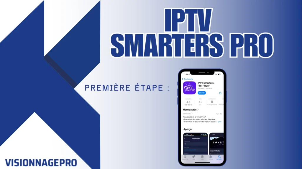 IPTV Smarters Pro sur iPhone