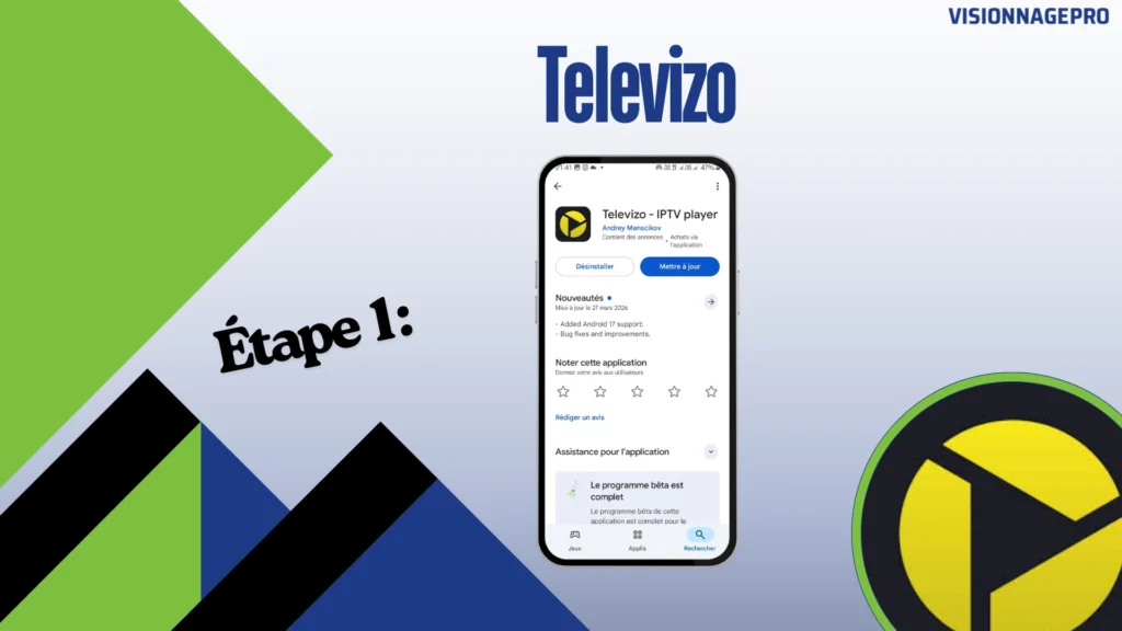 Televizo est parmi les meilleurs lecteurs iptv android