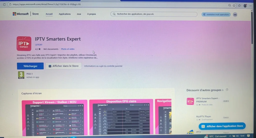 Télécharger IPTV Smarters expert sur Windows