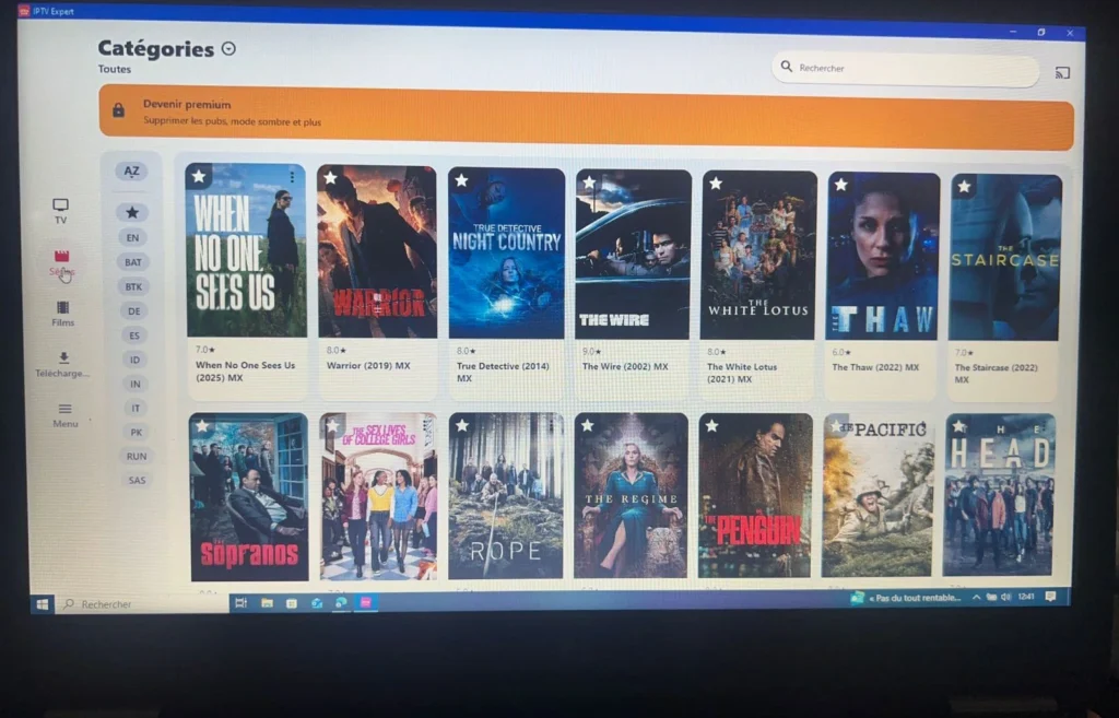 contenus playlist iptv sur Windows
