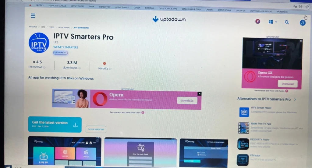 IPTV Smarters Pro téléchargement windows
